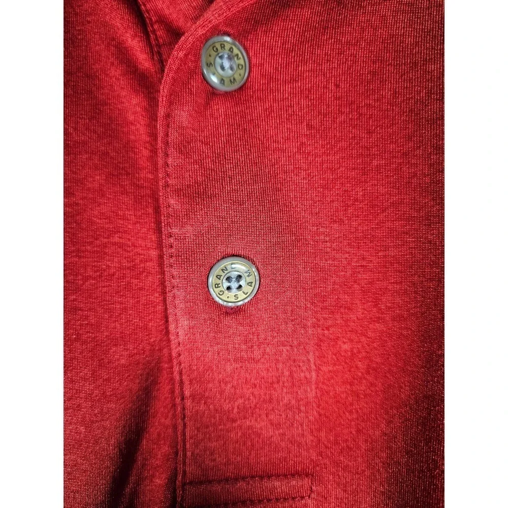 Grand Slam Golf Men's Polo Short Sleeve Shirt‎ Red Size X Large